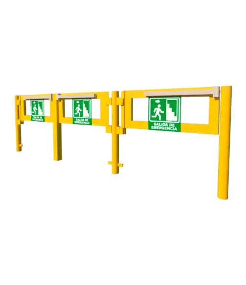 Puertas de seguridad abatibles